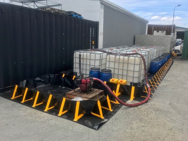 portable bunding with IBCs
